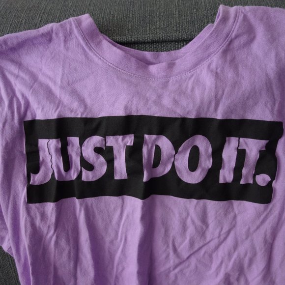 The Nike Tee Mens Just Do it Purple Size S T-Shirt - Picture 2 of 6